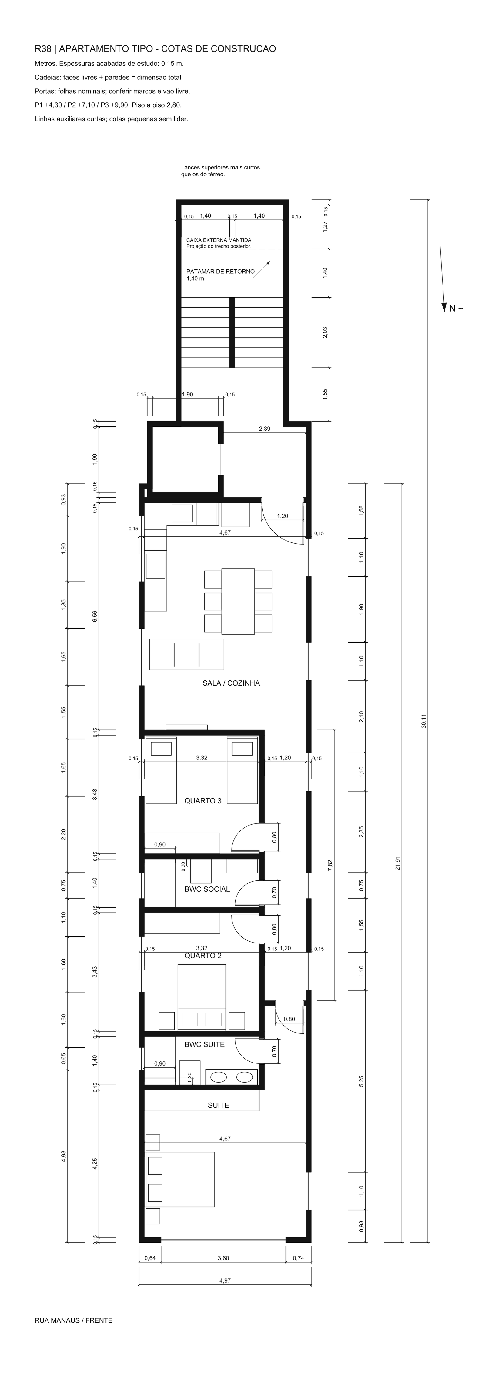 Apartamento · cotas.